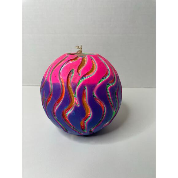 NEW with imperfections Vintage NORTHERN LIGHTS CANDLE Hand Crafted THE WAVE - Picture 5 of 9